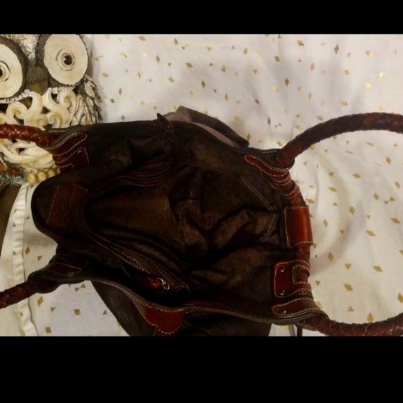 FOSSIL LEATHER HANDBAG 👜 - Picture 4 of 8